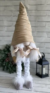 SKRZAT ŚWIĄTECZNY STOJĄCY GNOM HAND MADE - Ozdoby bożonarodzeniowe - miniaturka - grafika 1