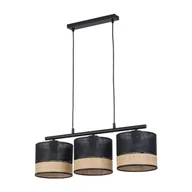 Lampy sufitowe - Lampa wisząca z czarno-słomkowymi abażurami TK 4769 z serii PAGLIA NEW - miniaturka - grafika 1