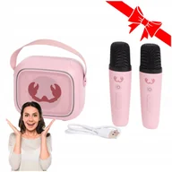 Instrumenty muzyczne dla dzieci - BEZPRZEWODOWY ZESTAW DO KARAOKE MODYFIKACJA GŁOSU 6 TRYBÓW SUPER PREZENT - miniaturka - grafika 1