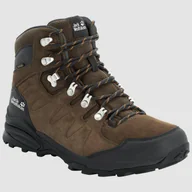 Buty trekkingowe męskie - Buty trekkingowe męskie Jack Wolfskin Refugio Texapore Mid - miniaturka - grafika 1
