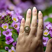 Pierścionki - Pierścionek Smagliczka złoty promień - miniaturka - grafika 1