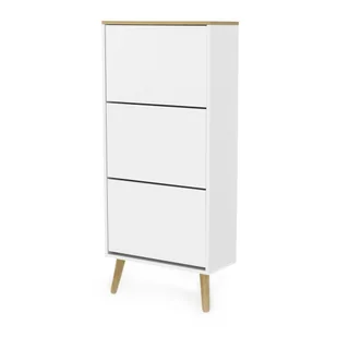 TENZO Tenzo Dot szafka na buty, MDF i płyta wiórowa, lakierowana, biała/dąb, One Size (1657-454) - Szafki na buty - miniaturka - grafika 2