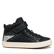 Buty dla dziewczynek - Sneakersy Geox J Kalispera J944GM 054GN C9244 M Czarny - miniaturka - grafika 1