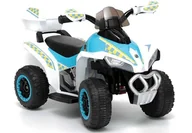 Pojazdy elektryczne dla dzieci - LEAN CARS Quad na Akumulator GTS1188-A Biały Policyjny 6457 - miniaturka - grafika 1