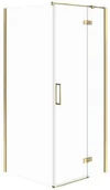 Kabiny prysznicowe - Cersanit Kabina PRYSZNICOWA NAROŻNA CITY ZŁOTA 80X80X195 PRAWA SZKŁO TRANSPAREN - miniaturka - grafika 1