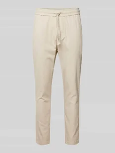 Spodnie o kroju tapered fit z dodatkiem streczu model ‘LINUS’ - Spodnie męskie - miniaturka - grafika 1