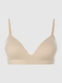 Biustonosze - Miękki biustonosz z mikrowłókna z watowanymi miseczkami - miniaturka - grafika 1