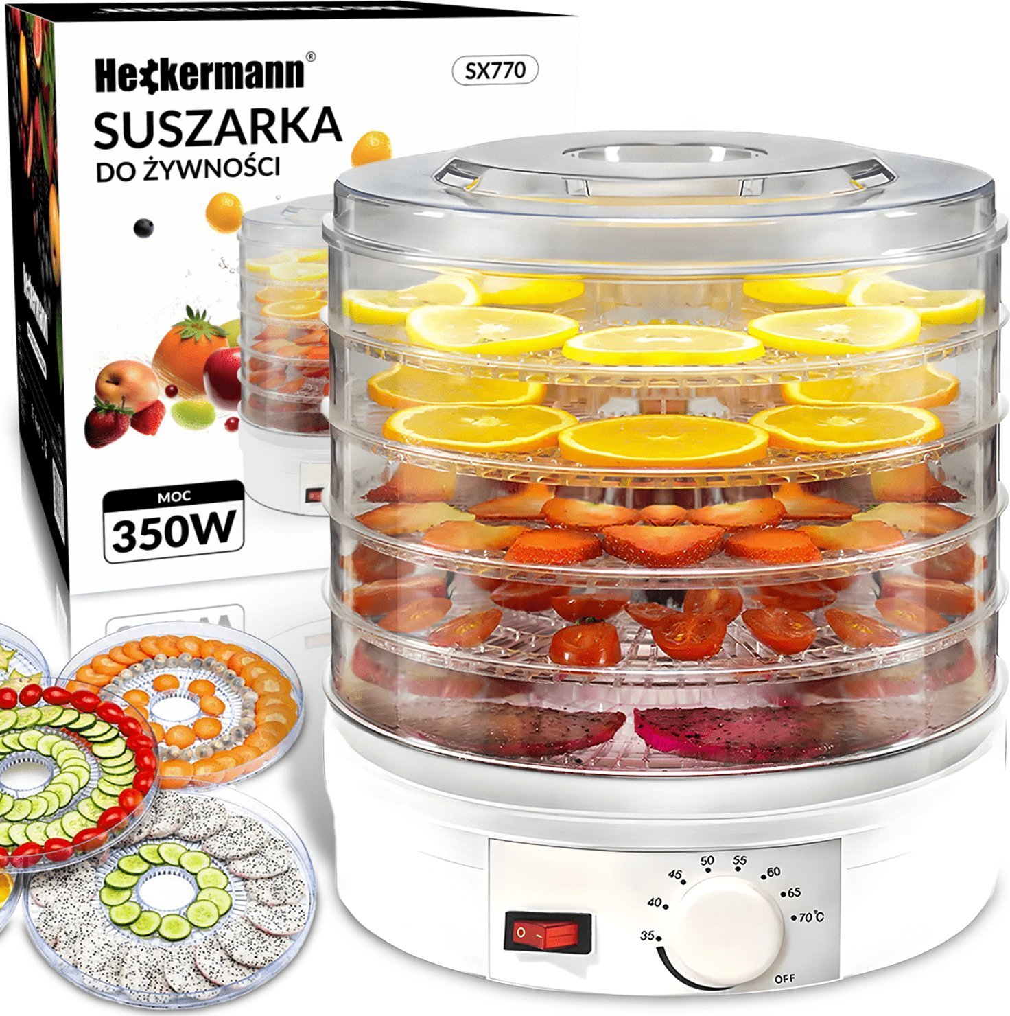 Suszarka Heckermann Suszarka do żywności Heckermann SX770