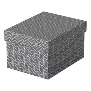 Zestaw 3 szarych pudełek do przechowywania Esselte Home, 20x25,5 cm - Pudła i pojemniki do przechowywania - miniaturka - grafika 1