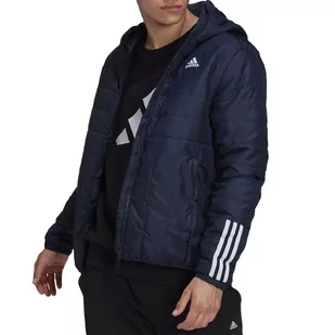 Kurtka adidas Itavic 3 Stripes Light Hooded Jacket GT1682 - granatowa - Adidas - Kurtki i kamizelki sportowe męskie - miniaturka - grafika 1