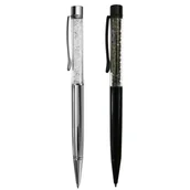Długopisy - Długopis metalowy z kryształkami Incood - miniaturka - grafika 1