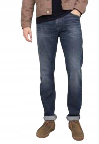 JACK&JONES SPODNIE JEANSOWE GRANATOWE NA CO DZIEŃ 29/32 J9A