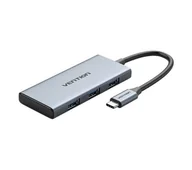 Huby USB - Vention TOOHB 0,15m Szary - miniaturka - grafika 1