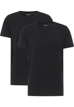 U1405 T-shirt Koszulka Mustang Jeans Dwupak Czarna R. XL