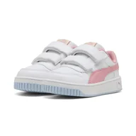 Odzież sportowa dziecięca - Sneakersy Carina Street dla małych dzieci PUMA White Pinkscape Exotic Red Pink - miniaturka - grafika 1