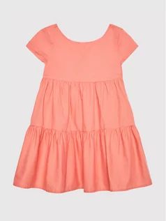 Sukienki i spódniczki dla dziewczynek - United Colors Of Benetton Sukienka letnia 4BE7CV004 Pomarańczowy Regular Fit - grafika 1