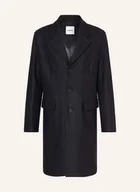 Płaszcze damskie - Sandro Płaszcz Wełniany blau - miniaturka - grafika 1