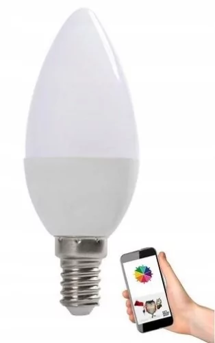 ECOLIGHT Żarówka LED SMART E14 6W RGB Alexa Google