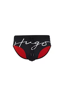 HUGO Męskie majtki do pływania Laguna Liguna, czarne 1, XL, czarny (Black1), XL - Kąpielówki męskie - miniaturka - grafika 1