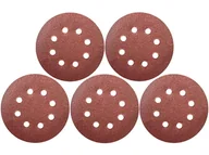 Materiały ścierne - Dedra Krążki ścierne 125mm rzep P180 5szt DED79476 - miniaturka - grafika 1