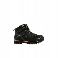 Buty trekkingowe damskie - Cmp Moon MID (36) Damskie Buty Trekkingowe Zamszowe Czarny - miniaturka - grafika 1