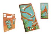 Układanki dla dzieci - Scratch, Magnetyczne puzzle, Dinozaur i tor kulek, gra 2w1 - miniaturka - grafika 1