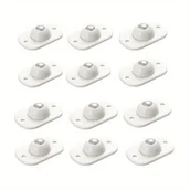 Inne - 12 sztuk samoprzylepnych uniwersalnych kółek kulowych, obrotowe metalowe i plastikowe kółka pasowe do skrzynek do przechowywania i koszy na śmieci - miniaturka - grafika 1