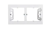 Wyłączniki światła i elektryczne - Kontakt Kontakt_Simon Puszka natynkowa 2-krotna do ramek PREMIUM. Głębokość 35 mm biały DPN2/11 - miniaturka - grafika 1