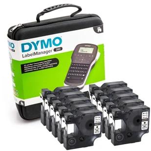 Drukarka etykiet DYMO LabelManager 280 180dpi / do 12mm / PC / MAC / USB / z 10 szt. taśm 40913 i walizką KUP z zamiennikami i oszczędzaj! - ZADZWOŃ 730 811 399 - Drukarki kart i etykiet - miniaturka - grafika 1
