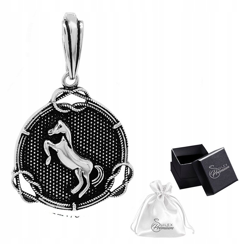 Zawieszka Wisiorek srebrny pr 925 Koń Jeździectwo