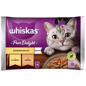 Mokra karma dla kotów - Whiskas Saszetka Potrawka Drobiowa Pure 4x85g - miniaturka - grafika 1