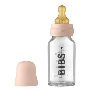 Bibs Baby Glass Bottle Blush Antykolkowa Butelka Szklana Dla Noworodków 110 Ml - Butelki dla niemowląt - miniaturka - grafika 1