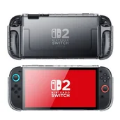 Gadżety dla graczy - Etui SUPCASE Crystal do Nintendo Switch 2 Czarny - miniaturka - grafika 1