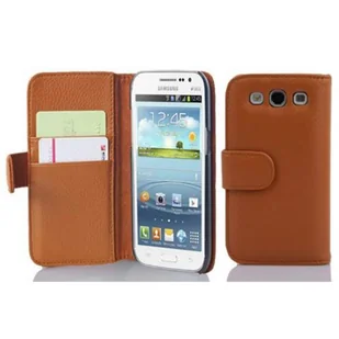 Cadorabo pokrowiec ochronny na Samsung Galaxy WIN w kolorze brązowym etui na telefon komórkowy pokrowiec na tył imitacja skóry torba - Etui i futerały do telefonów - miniaturka - grafika 1
