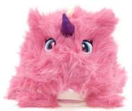 Czapki damskie - ZABAWNA CZAPKA  USZANKA ZWIERZĘCA MORDKA RÓŻOWY UNIKORN JEDNOROŻEC - miniaturka - grafika 1