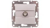 Gniazdka elektryczne - Schneider Asfora gniazdo antenowe SAT podtynkowe końcowe 1dB aluminium EPH3700161 - miniaturka - grafika 1