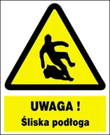 Akcesoria BHP - Zoo-12 - Uwaga ! Śliska Podłoga - Znak Tablica - miniaturka - grafika 1