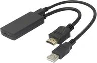 Złącza, przejściówki, adaptery - Deltaco Adapter AV DisplayPort adapteris DELTACO, HDMI – USB-C Alt.Mode , 4K/60Hz / 1902012 - miniaturka - grafika 1