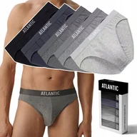 Majtki męskie - Slipy męskie 5 PAR Sportowe Bawełniane Majtki ATLANTIC 5BMP-094 - XXL - miniaturka - grafika 1