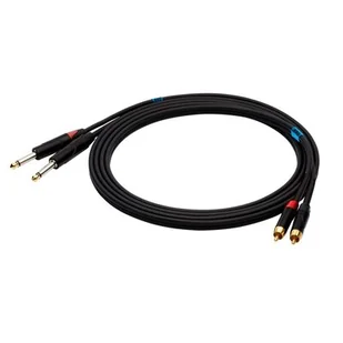 Kabel SSQ RCAJM5 2 x RCA - 2 x Jack 6.3 mm 5 m - Inne akcesoria muzyczne - miniaturka - grafika 1