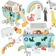 Mały naukowiec - Sorter drewniany Lulilo Arka Noego statek zwierzątka 9 elementów Kik Sp. z o. o. Sp. k. - miniaturka - grafika 1