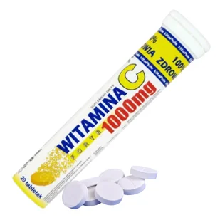 Vitaplus Witamina C 1000 Mg Forte Tabletki Musujące 20 Sztuk - Witaminy i minerały - miniaturka - grafika 1