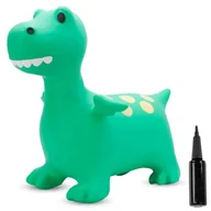 Skoczki dla dzieci - Skoczek Dla Dzieci Do Skakania Z Pompką Smok Zielony - miniaturka - grafika 1