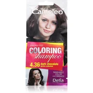 Farby do włosów i szampony koloryzujące - DELIA Cosmetics Cameleo Szampon koloryzujący 4.36 Gorzka Czekolada 40ml - miniaturka - grafika 1