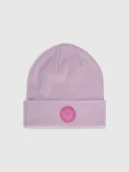 Czapki dla dzieci - 4F Czapka beanie dziewczęca - różowa Uniwersalny - miniaturka - grafika 1