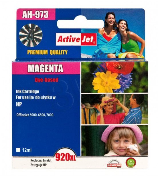 ActiveJet AH-973 tusz magenta do drukarki HP zamiennik CD973AE nr 920XL