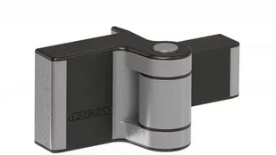 Zawias Locinox Puma (2 szt.) 180 stopni z regulacją w 2 kierunkach, do bramek do 1000 mm i 60 kg, kolor aluminium - Zawiasy, okucia i inne akcesoria - miniaturka - grafika 1