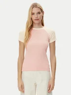 Koszulki i topy damskie - Guess Jeans T-Shirt W5GP61 KA0H1 Różowy Regular Fit - miniaturka - grafika 1