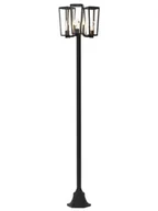 Lampy ogrodowe - Lutec Pine 7196603012 lampa stojąca ogrodowa 3x12W E27 IP44 czarna - miniaturka - grafika 1