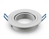 Oprawy, klosze i abażury - Oprawa sufitowa aluminium okrągła ruchoma biała 3599 - miniaturka - grafika 1